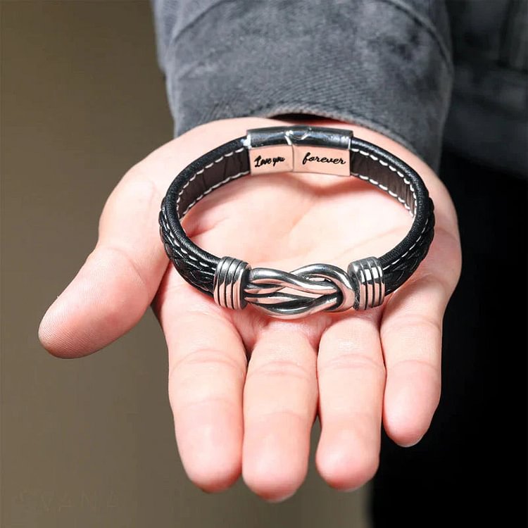 To My Son Together Forever Knot Bracelet