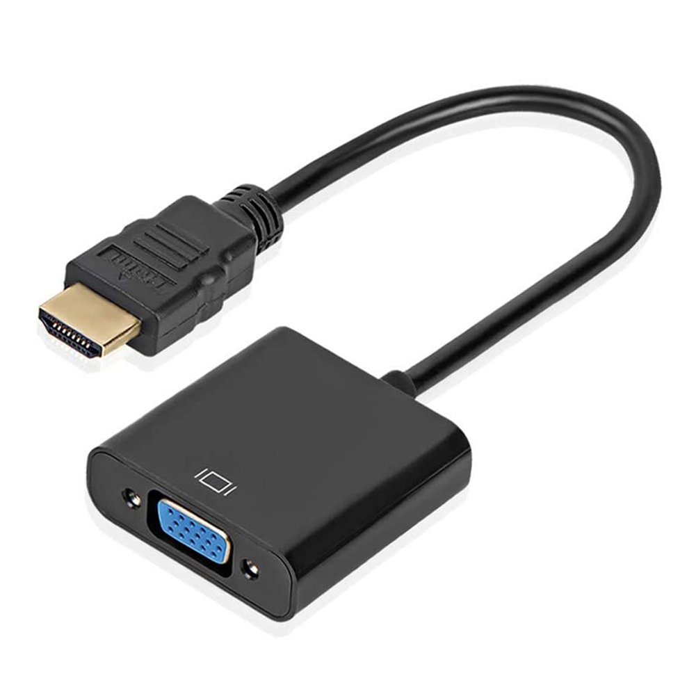 HDMI-compatible to VGA Adapter HDMI-compatible 19-Pin Male to VGA Female Converter 1080P Full HD, 501 Original
HDMI-compatible to VGA Adapter HDMI-compatible 19-Pin Male to VGA Female Converter 1080P Full HD, 501 Original