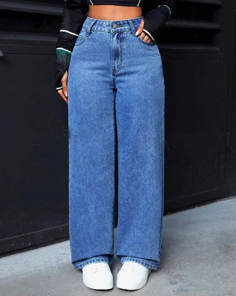Casual Loose Straight Jeans