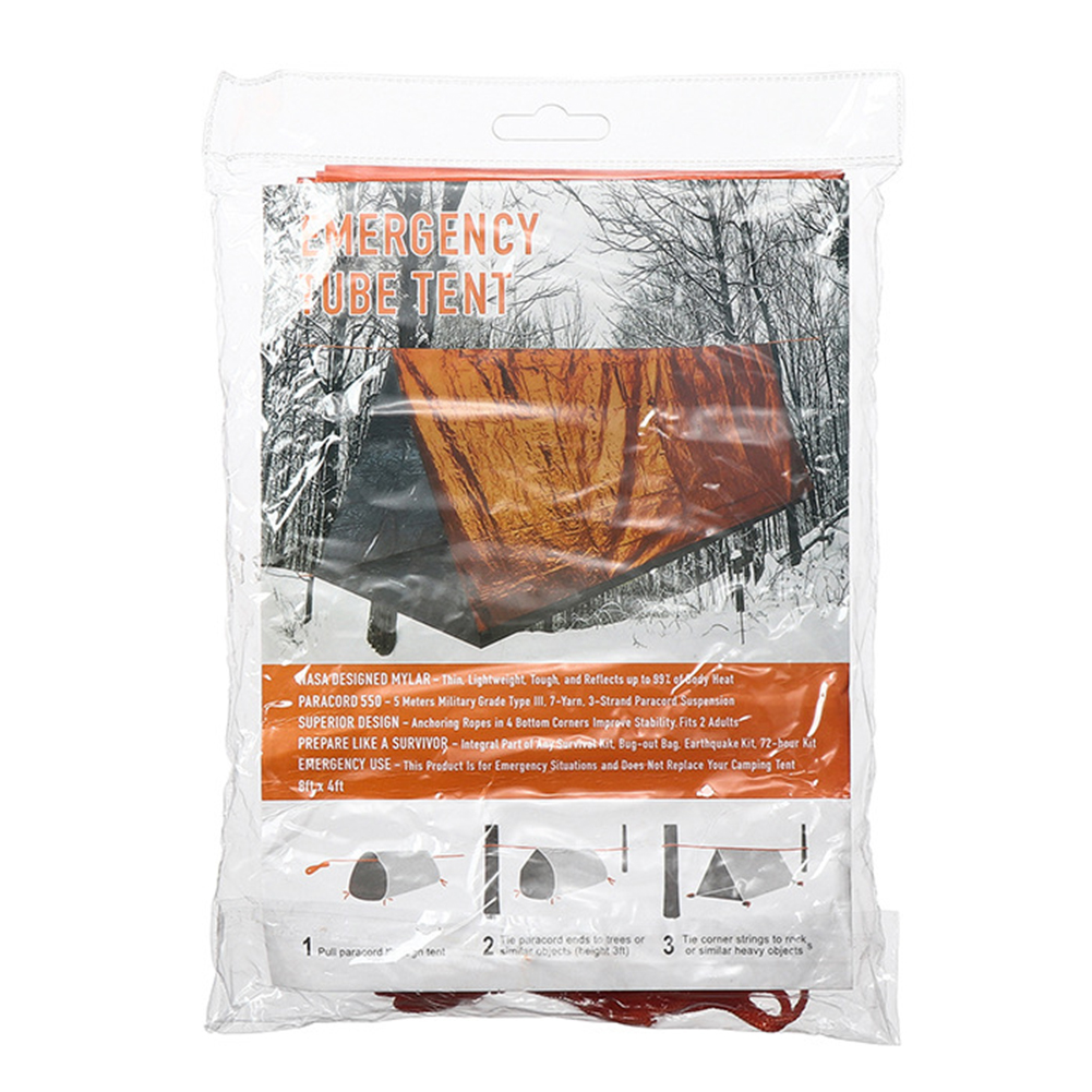 Tube Tent Emergency Survival Shelter Tarp Thermal Sleeping Bag with Whistle, 501 Original
Tube Tent Emergency Survival Shelter Tarp Thermal Sleeping Bag with Whistle, 501 Original