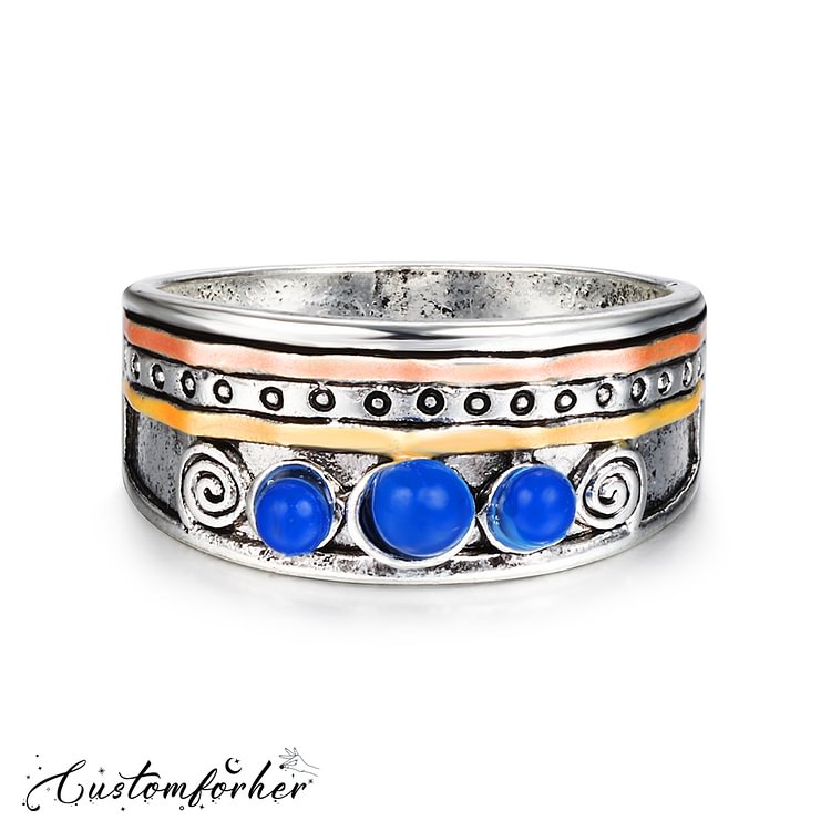 Bohemian Sapphire Meditation Ring
