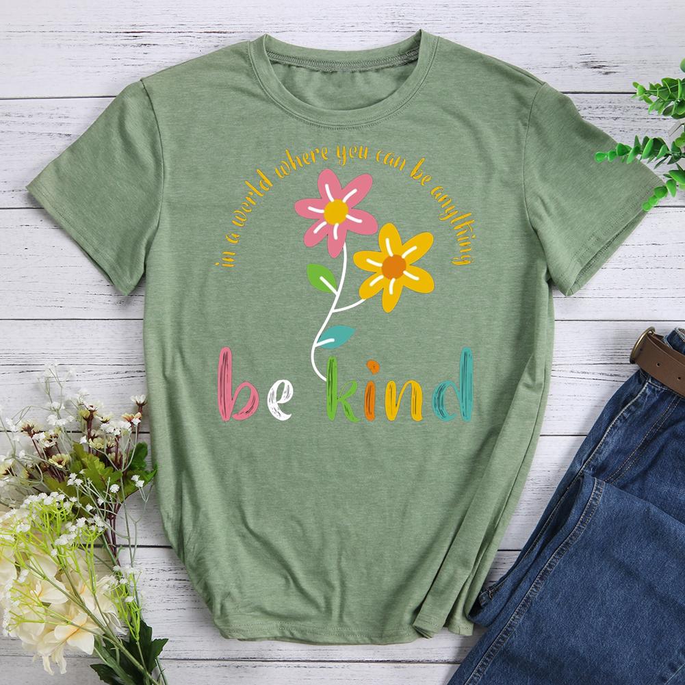 be kind Round Neck T-shirt-017168-Guru-buzz