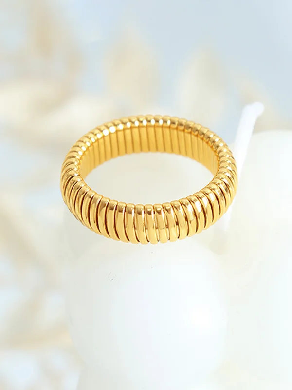 Pleated Pure Color Rings Accessories