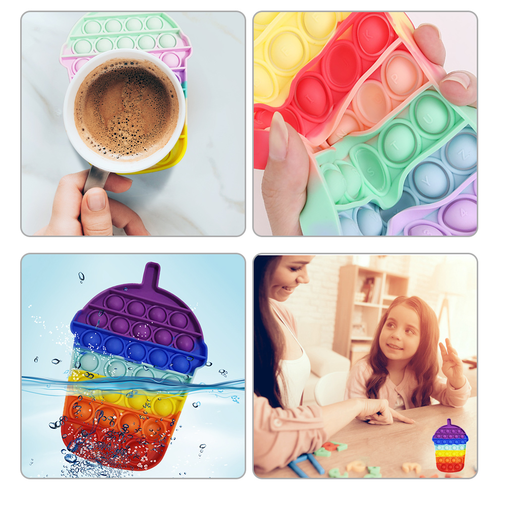 Silicone Drink Cup Push Bubble Sensory Toy Anti Stress Fidget Toys Rainbow, 501 Original
Silicone Drink Cup Push Bubble Sensory Toy Anti Stress Fidget Toys Rainbow, 501 Original