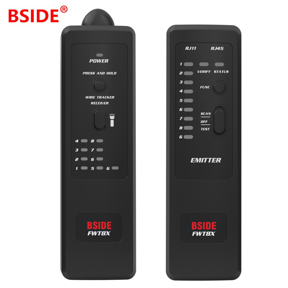 BSIDE FWT8X RJ45 RJ11 Phone Wire Tracker Ethernet Lan Network Cable Tester, 501 Original
BSIDE FWT8X RJ45 RJ11 Phone Wire Tracker Ethernet Lan Network Cable Tester, 501 Original