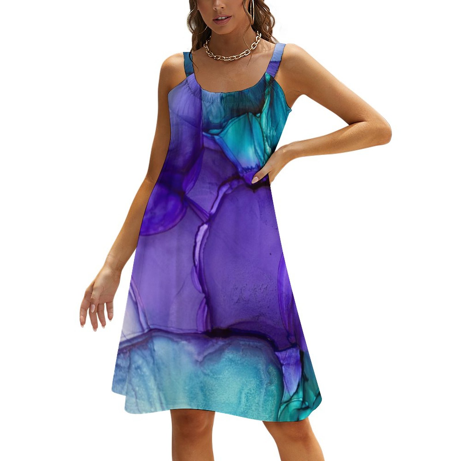 fitted lace wedding dress Mele Purple Hawaiian Maxi Dress main image 1