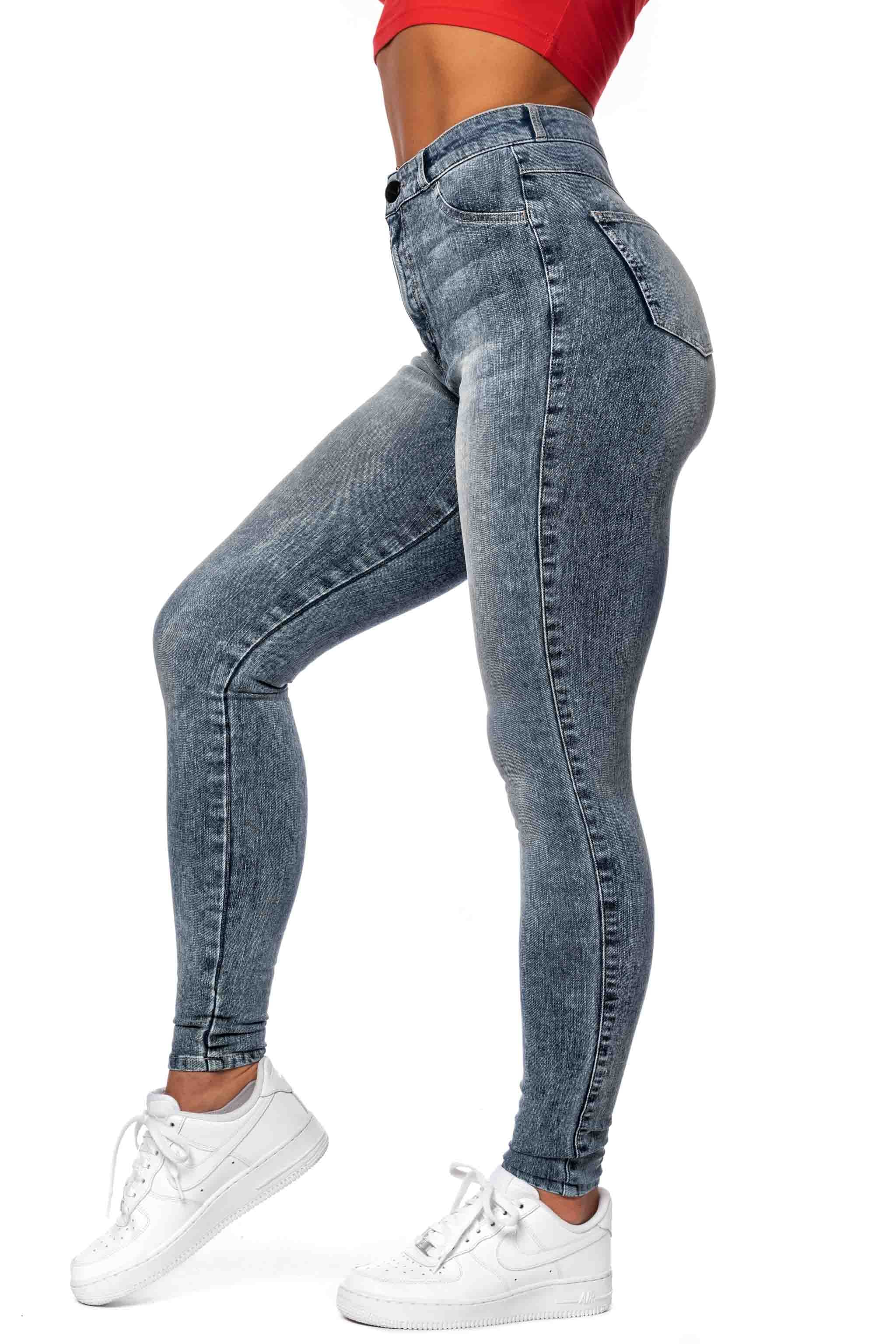 Womens 360 V2 High Waisted Fitjeans Acid Wash 1854