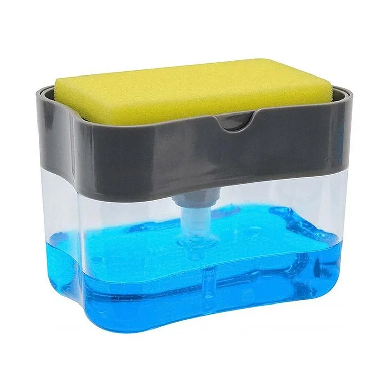 2-in-1 Soap Dispenser Pump with Sponge Holder