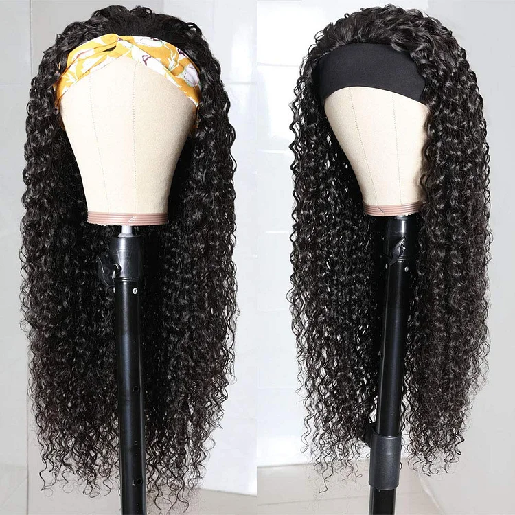 Secure & Easy to Handle Curly Headband Wig