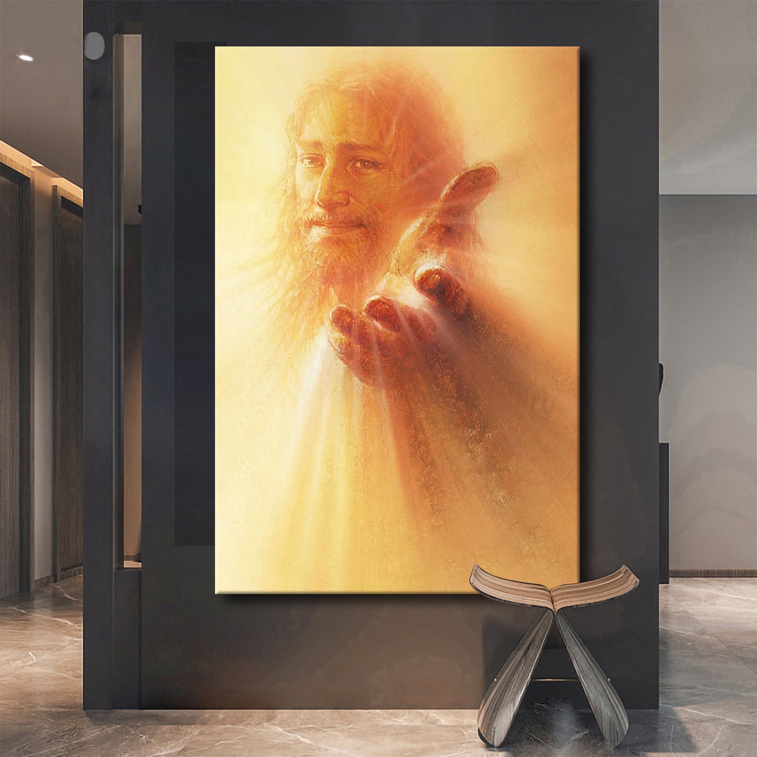 His Hand is Stretched Out Still Canvas Wall Art