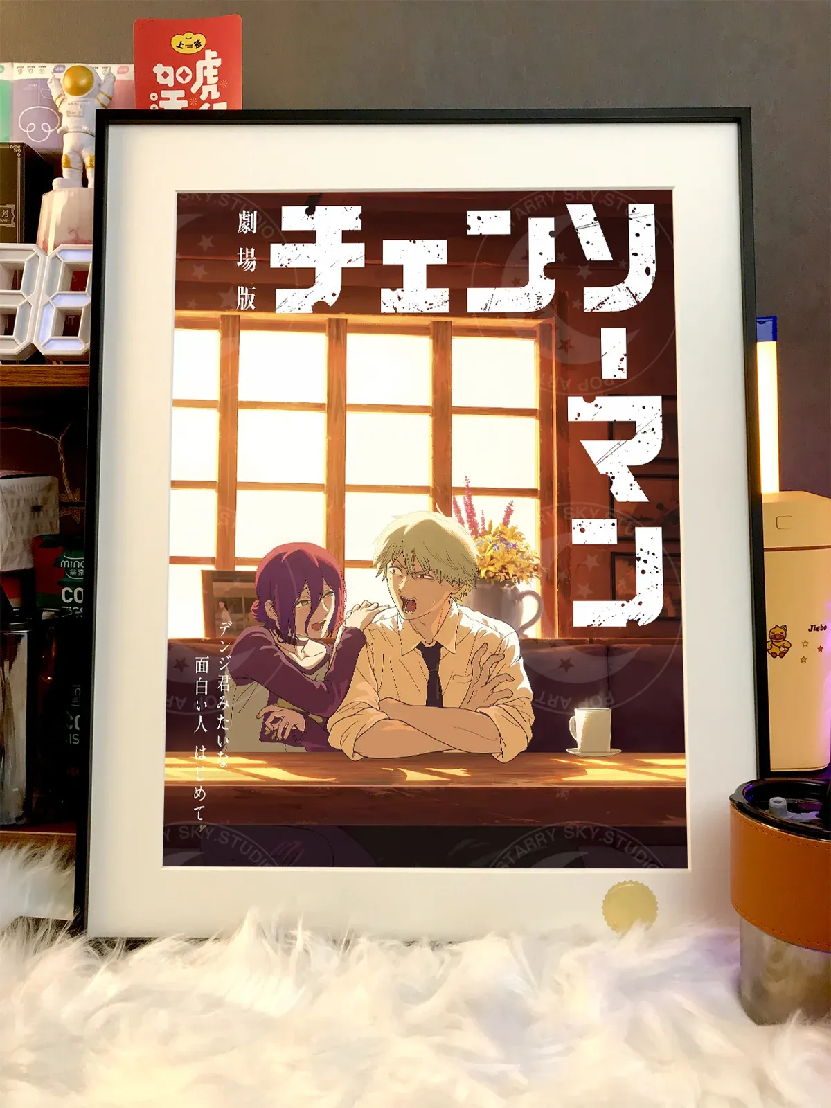 denji-reze-at-cafe-decorative-painting-chainsaw-man-xingkong-studio