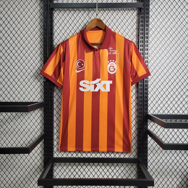 Galatasaray Home Shirt Top Kit 2023-2024 - Orange