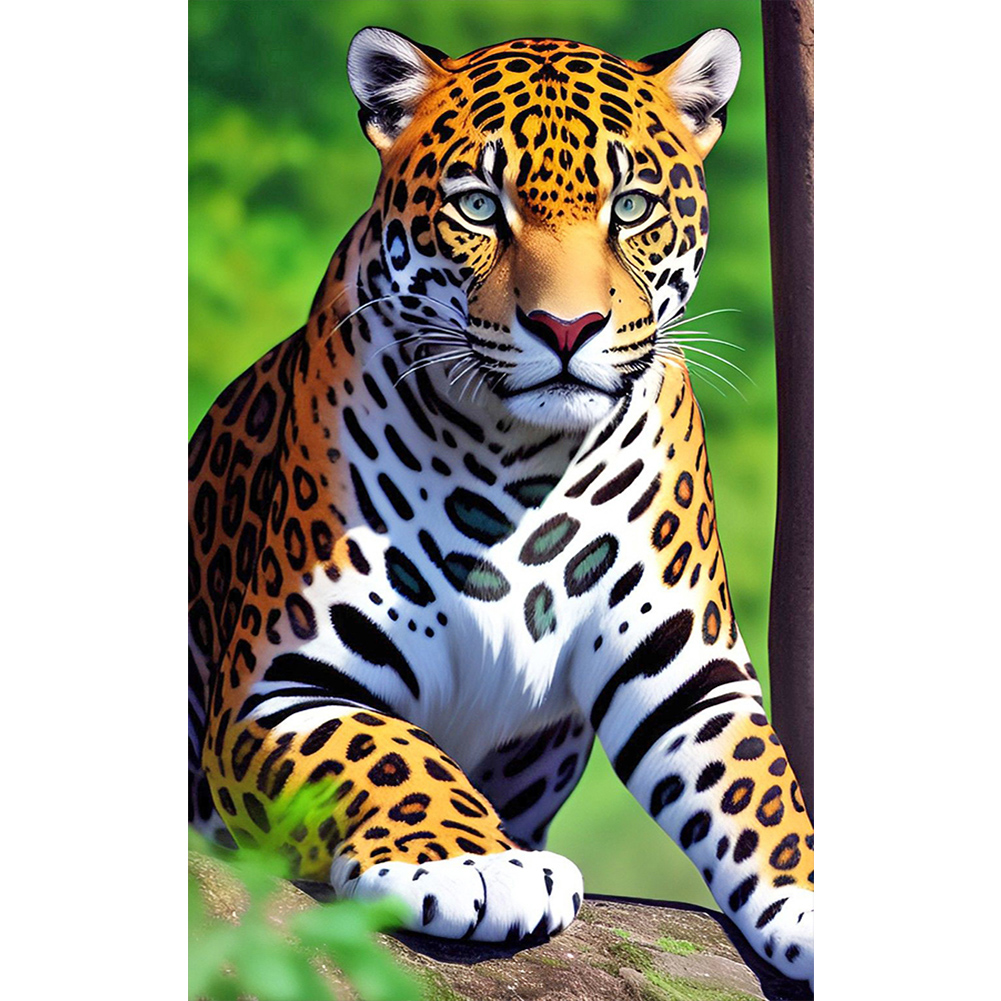 5D Diamond Painting Leopard & Animals of the Jungle Kit