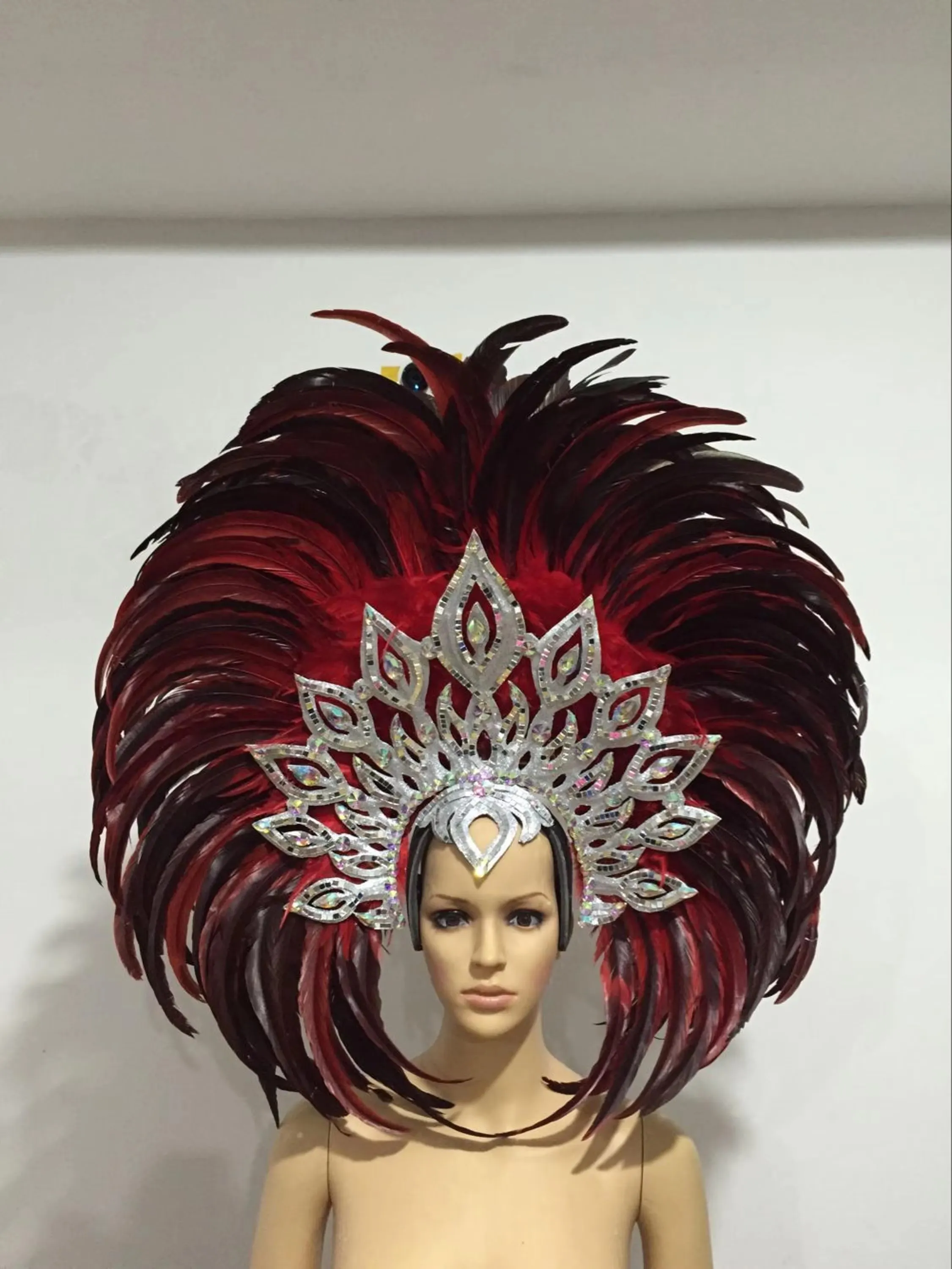 VCSHOES Dance party costumes evening gowns weddings street dances carnival costumes dance costumes belly dances feather Hat headwear