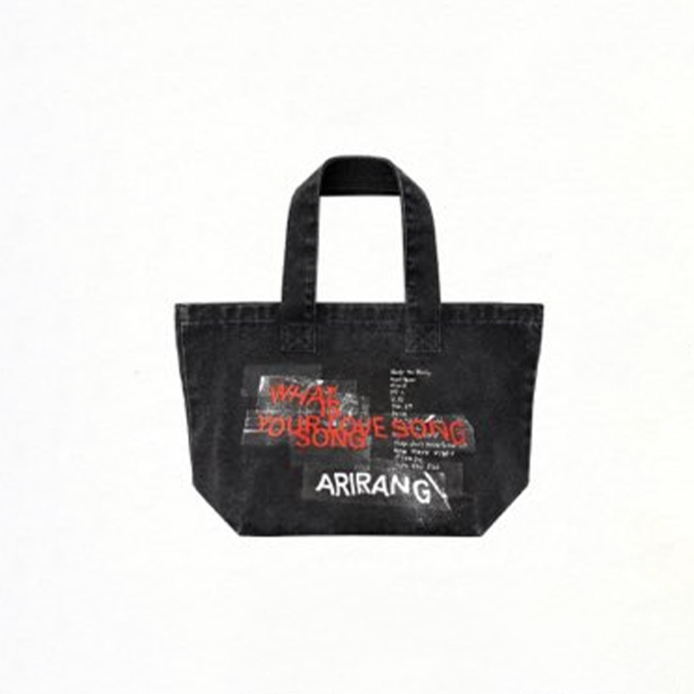 BTS Arirang Love Song Tote Bag | World Tour Black Denim 💜