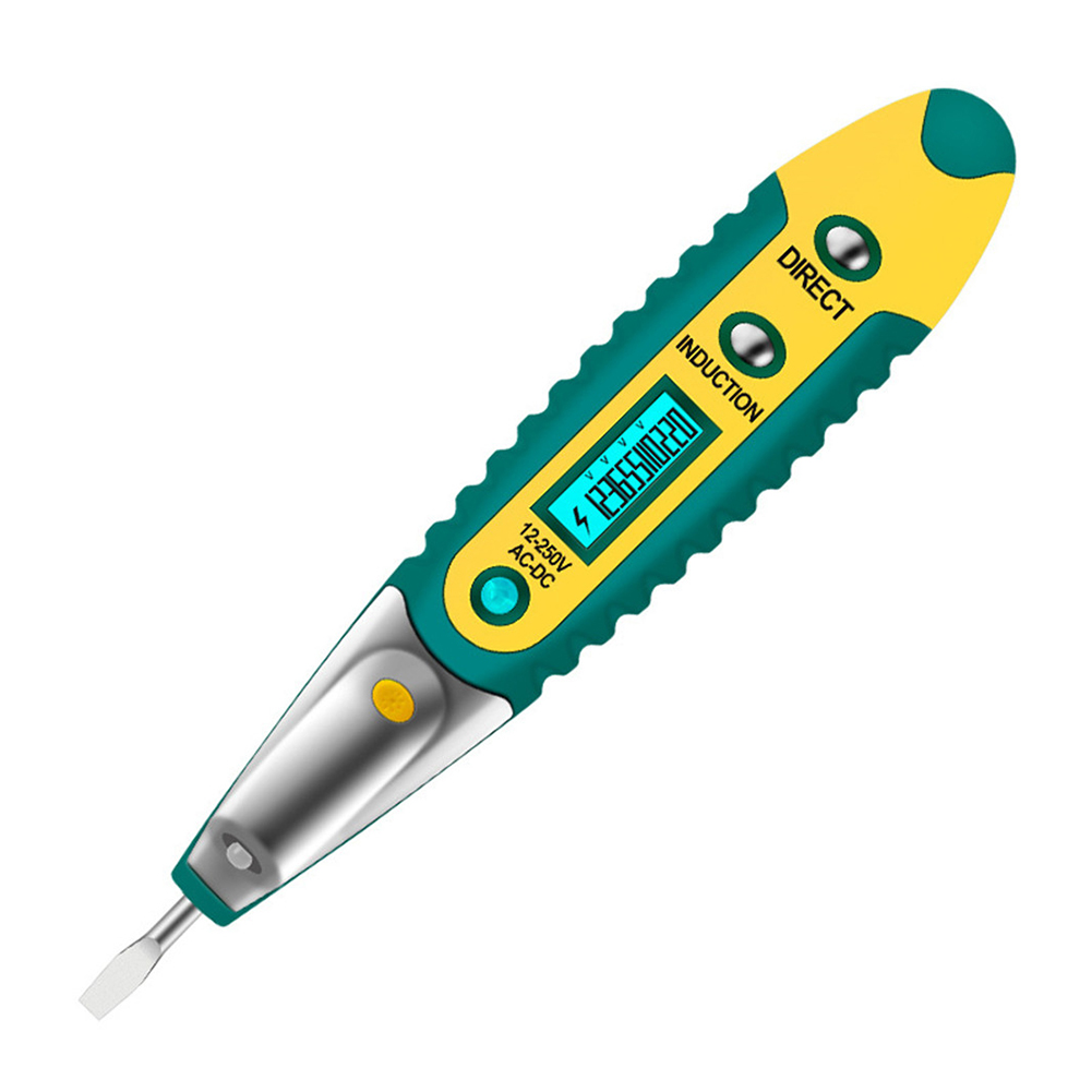 AC/DC 12-250V LCD Digital Tester Screwdriver Voltage Detector Pen Green, 501 Original
AC/DC 12-250V LCD Digital Tester Screwdriver Voltage Detector Pen Green, 501 Original