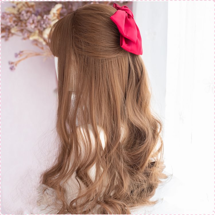 Lolita Long Curly Brown Wig BE883