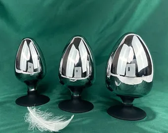 pornhint Pornhint Luxury Butt Plug, Huge Metal Anal Plugs, Stainless Steel Anal Stretcher with Strong Suction Cup Base, Mature