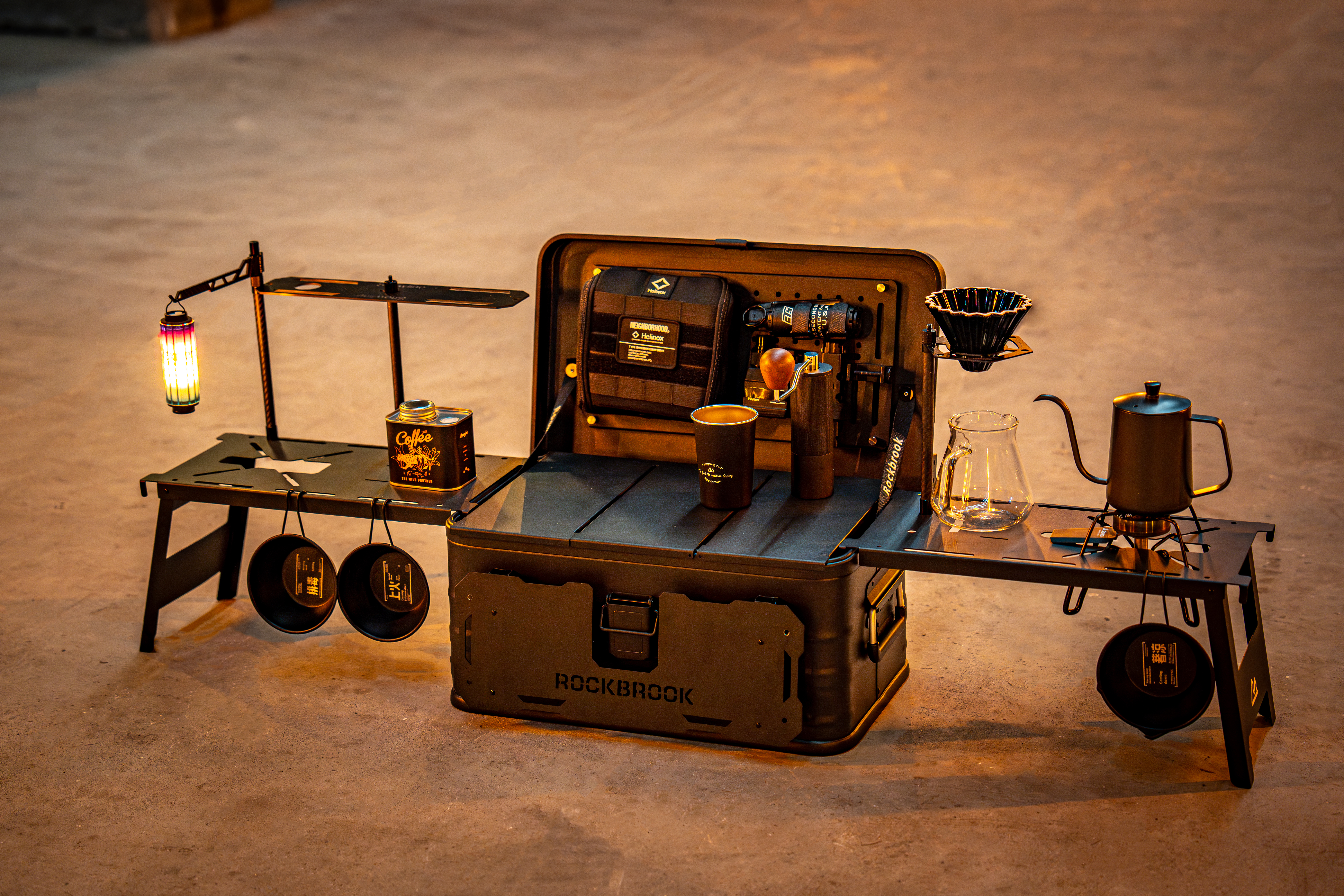 Camping Kitchen Box with Table | All-in-One Portable Chuck