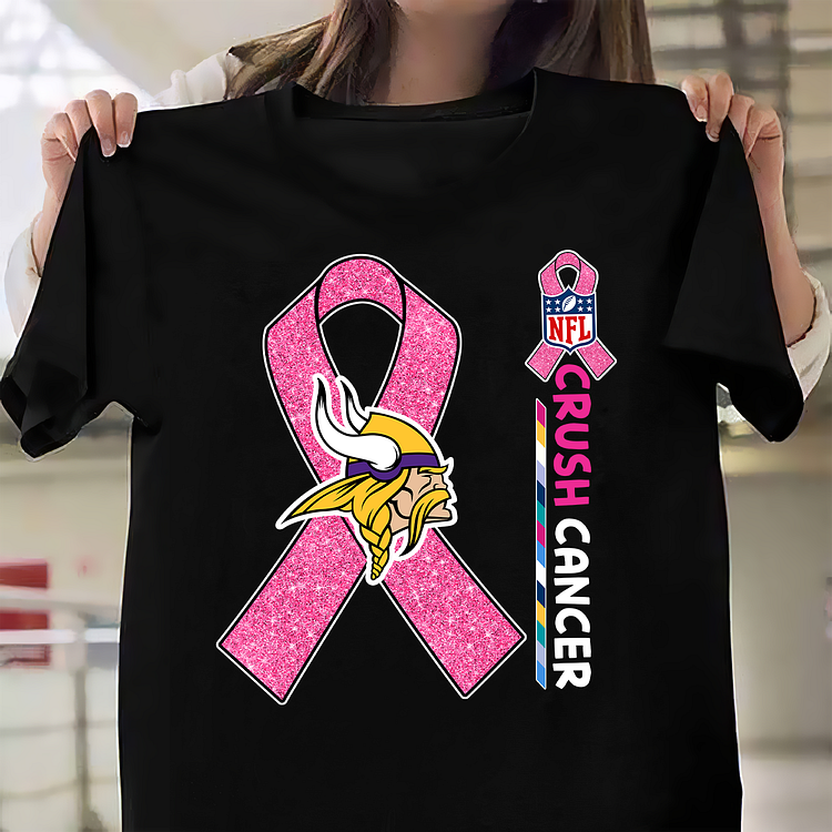 NFL Minnesota Vikings Crush Cancer Shirt