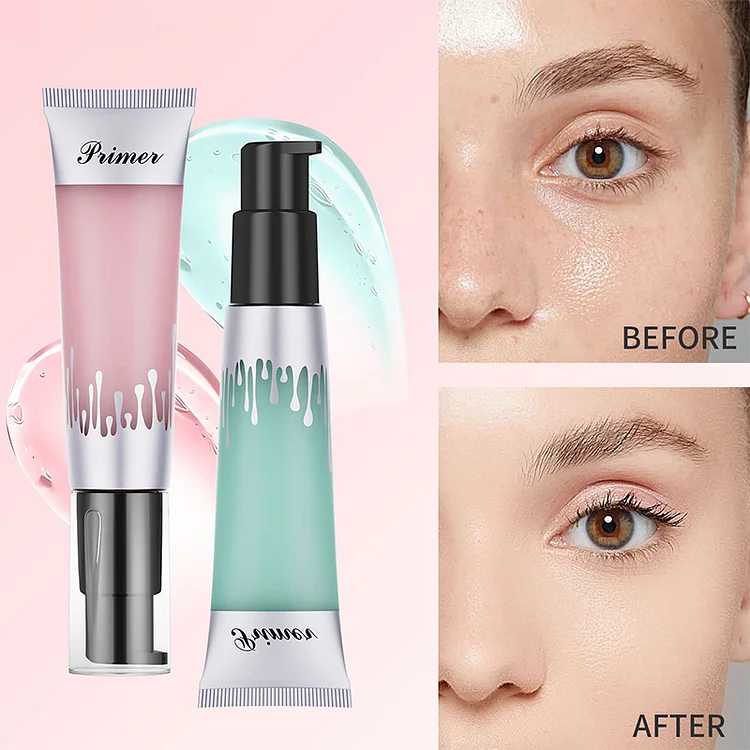 Transparent makeup primer gel
