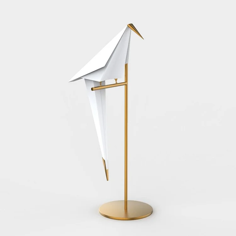 Mid Century Modern Gold Bird Shaped Desk Lamp - Appledas