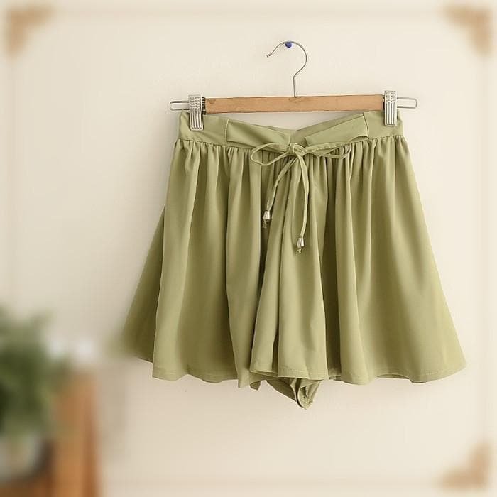 Grey/Green/Navy Sweet Loose/Tight Laced Pantskirt SP179224