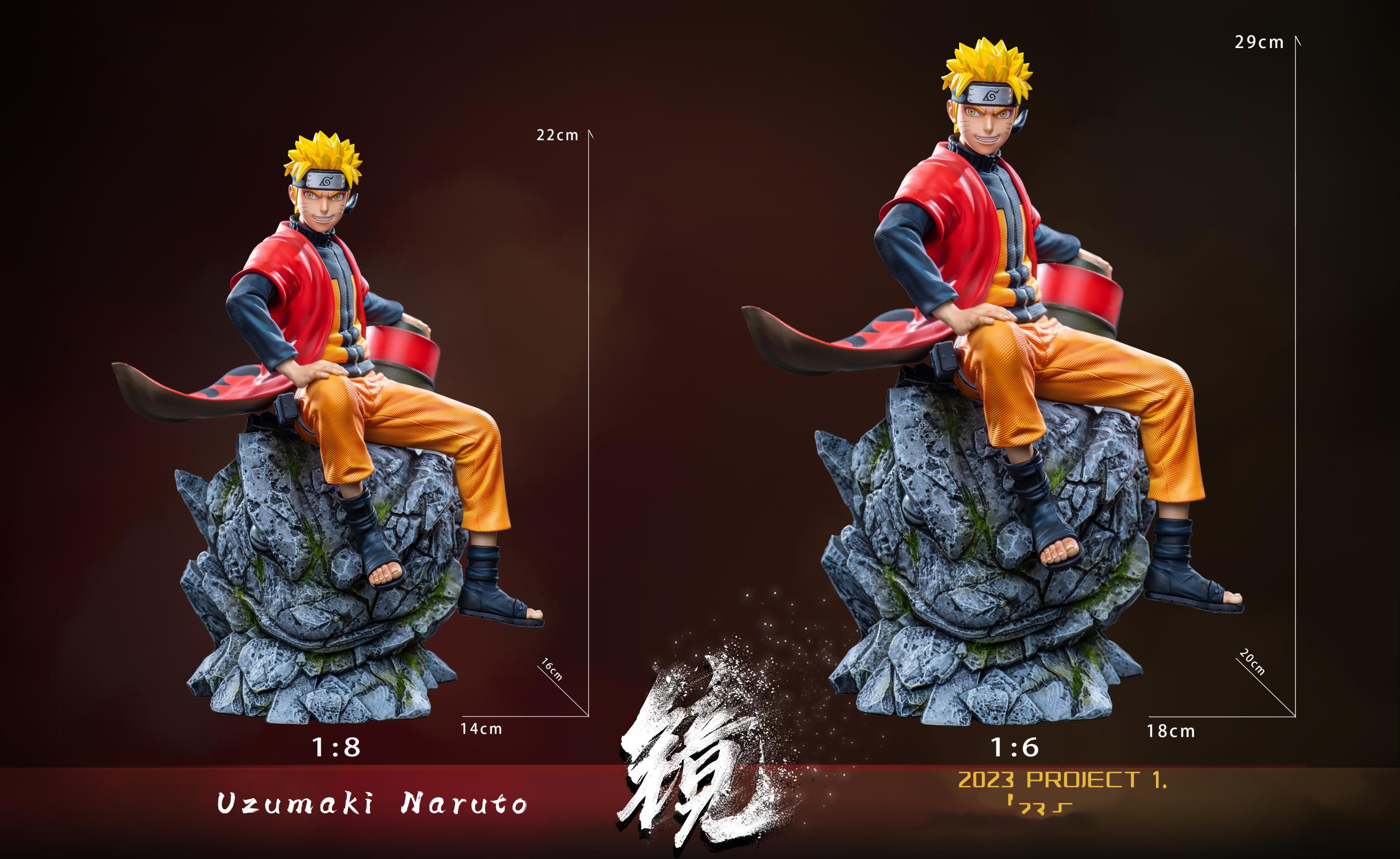 Pre-Order] Big Dog Studio 1/2&1/8 Naruto Uzumaki Naruto Figure Statue