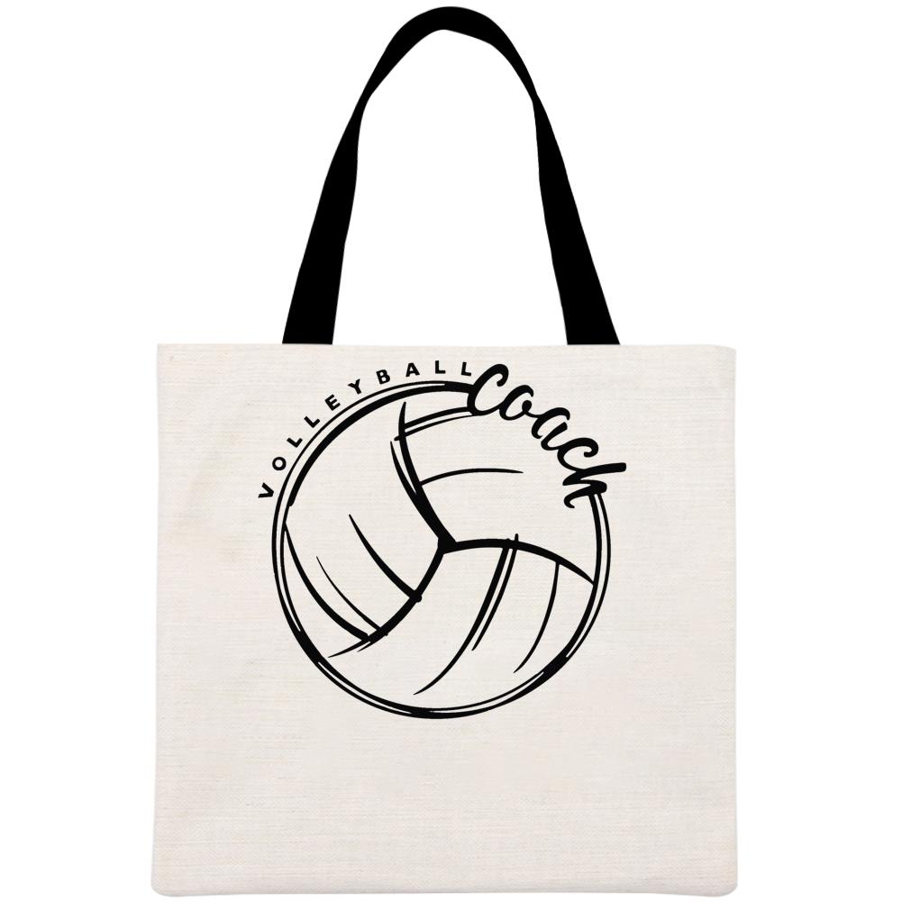 Volleyball coach Printed Linen Bag-Guru-buzz