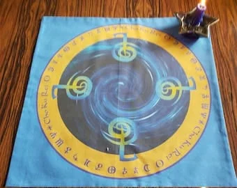 pornhint Pornhint Altar Cloth or Tarot Mat Sale - Cho-ku-rei Reiki - Discounted Pagan or Wicca Altar or Tarot Cloth for healing and energy work