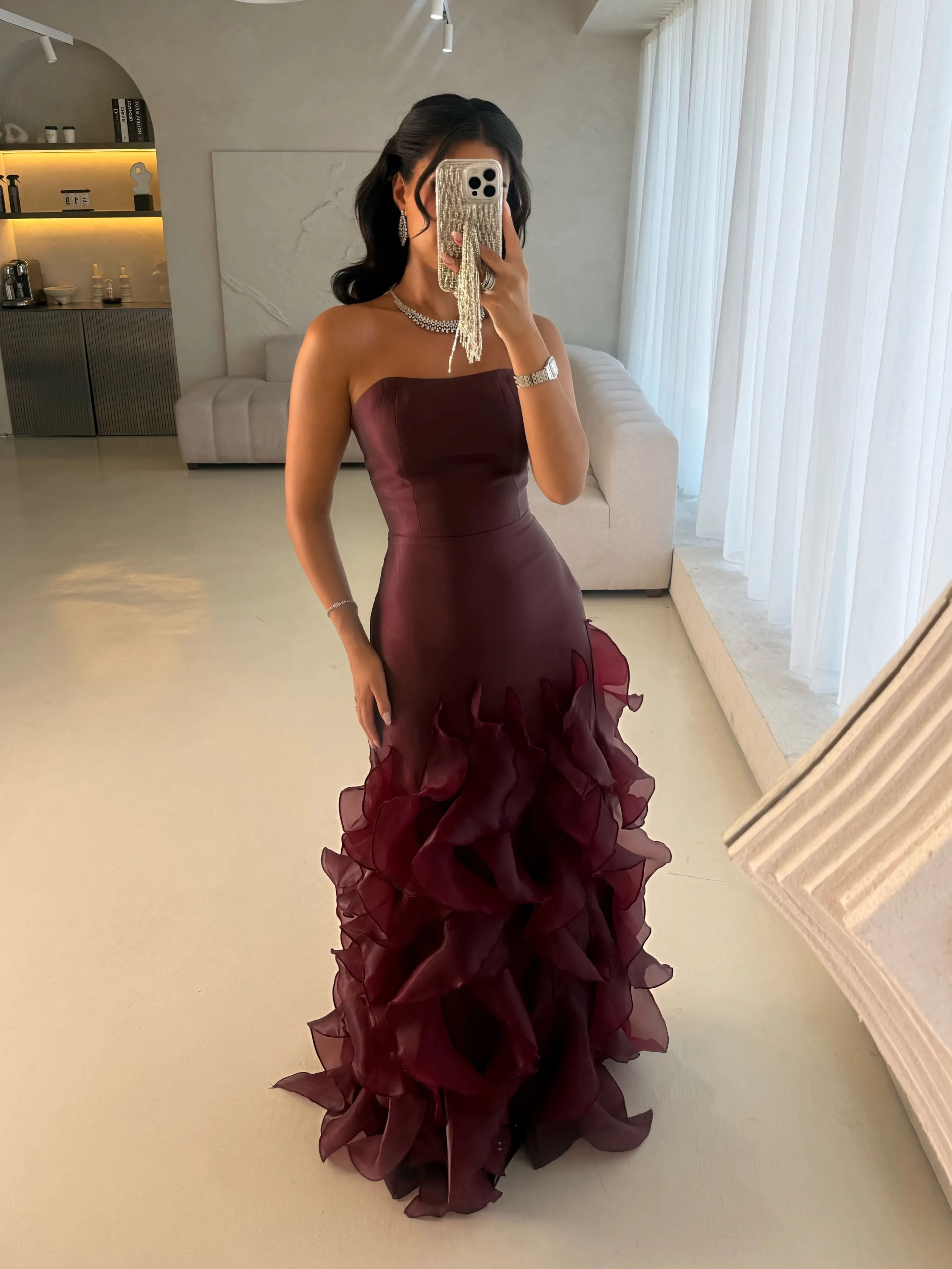 Elegant Pale Yellow Spaghetti Strap Sweetheart Floor Length Prom Dress with 3D Floral Applique