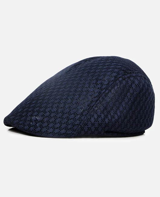 Solid Hollow Out Short Eaves Peaked Cap 
