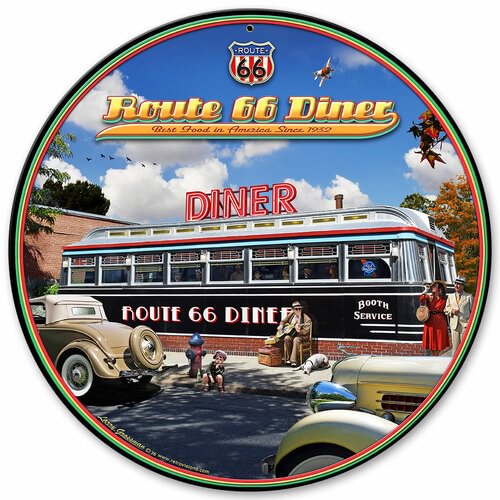 Garage- Round Shape Tin Signs/Wooden Signs - 30*30CM