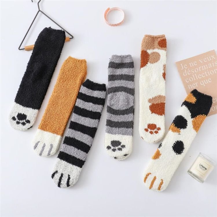 Cat Fleece Socks SP11526
