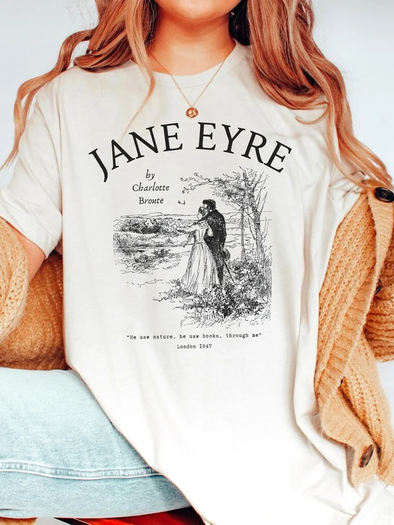 Jane Eyre Charlotte Bronte T-shirt / DarkAcademias /Darkacademias