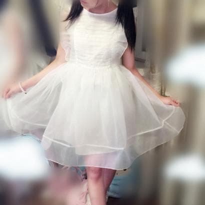 M/L Lolita White Grenadine Sleeveless Dress SP165173