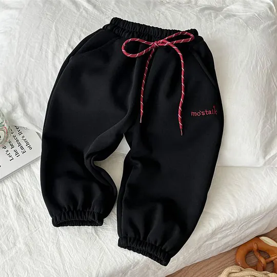 【12M-8Y】Boys Casual Fleece Keep Warm Pants