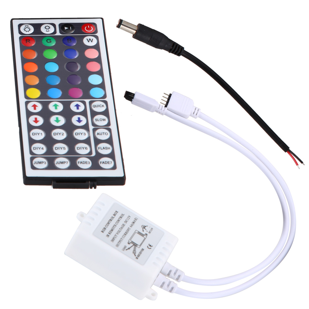 44 Key IR Remote Controller DC 12V for 3528 5050 SMD RGB LED Strip Light, 501 Original
44 Key IR Remote Controller DC 12V for 3528 5050 SMD RGB LED Strip Light, 501 Original