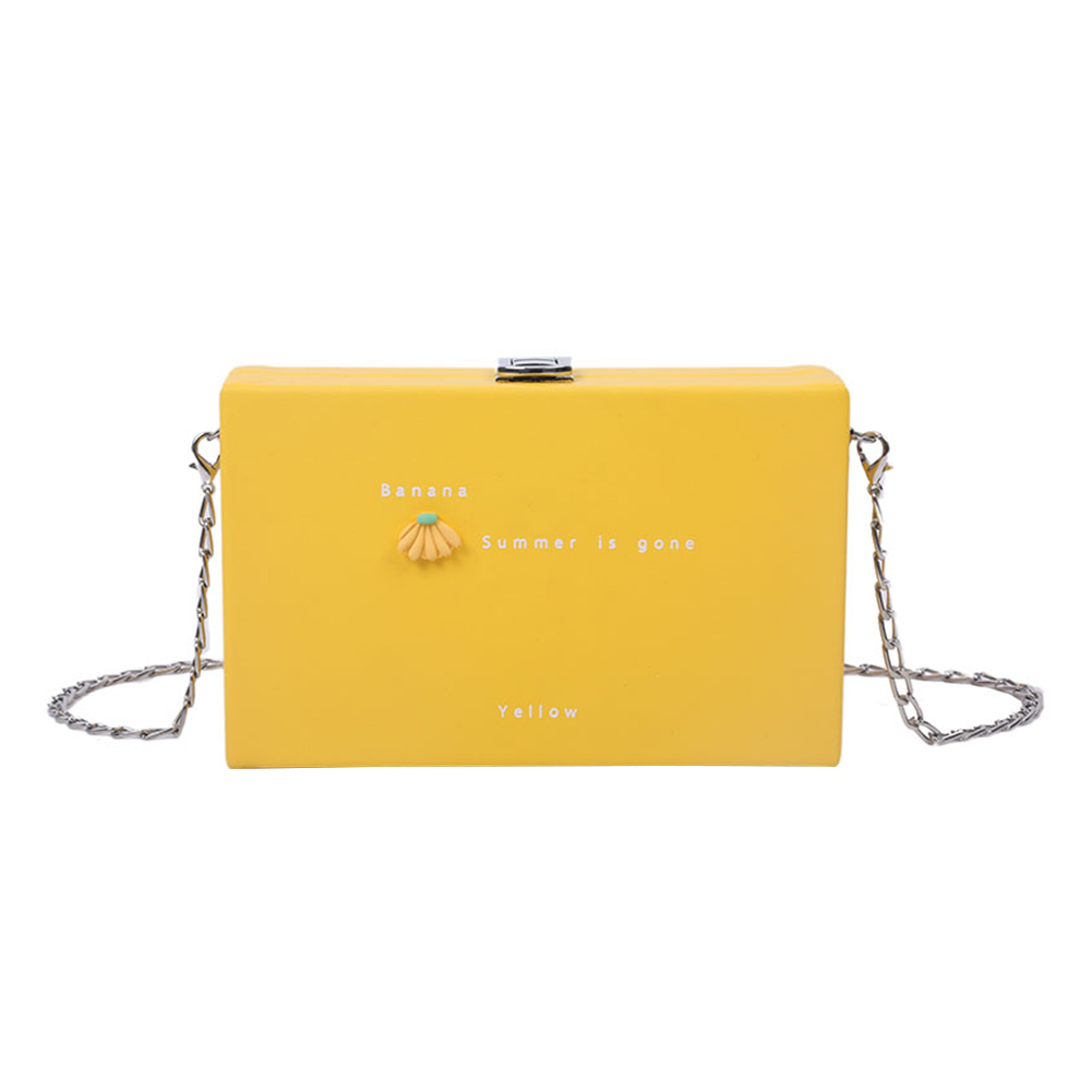 Women Shoulder Bag PU Candy Box Chain Small Square Crossbody Pouch -Yellow, 501 Original
Women Shoulder Bag PU Candy Box Chain Small Square Crossbody Pouch -Yellow, 501 Original