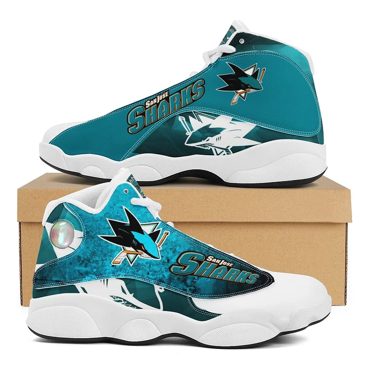 San Jose Sharks Printed Unisex Basketball Shoes