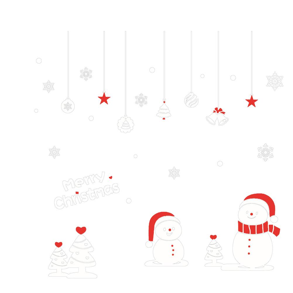 2pcs Christmas Snowman Snowflakes Wall Stickers Room Decor Window Stickers, 501 Original
2pcs Christmas Snowman Snowflakes Wall Stickers Room Decor Window Stickers, 501 Original