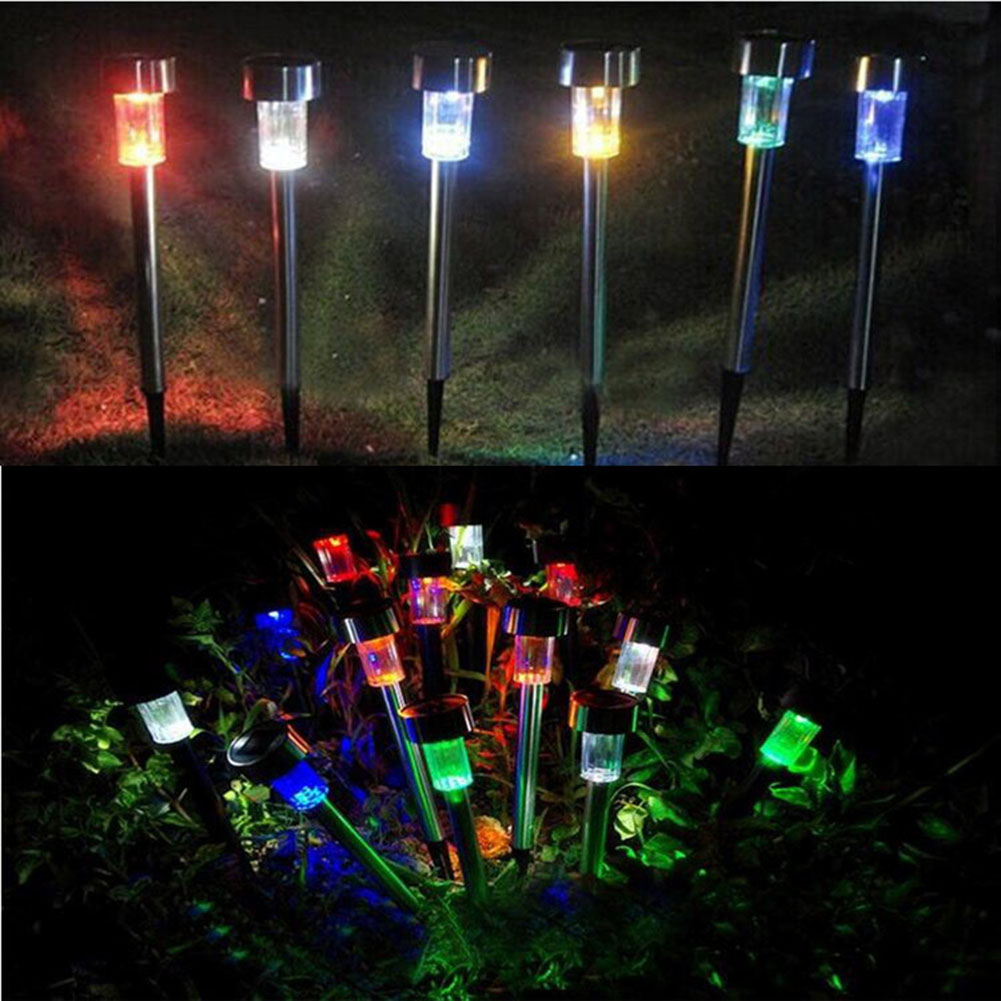 12pcs LED Solar Stainless Steel Stake-Landscape Light, Colored light, 501 Original
12pcs LED Solar Stainless Steel Stake-Landscape Light, Colored light, 501 Original