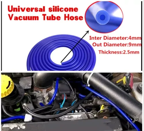 Dronehint Blue Silicone Vacuum Tube Hose Silicon Tubing 16.4ft Car Engine 5M 5 Meters 4mm (For: Audi Sport) Parts