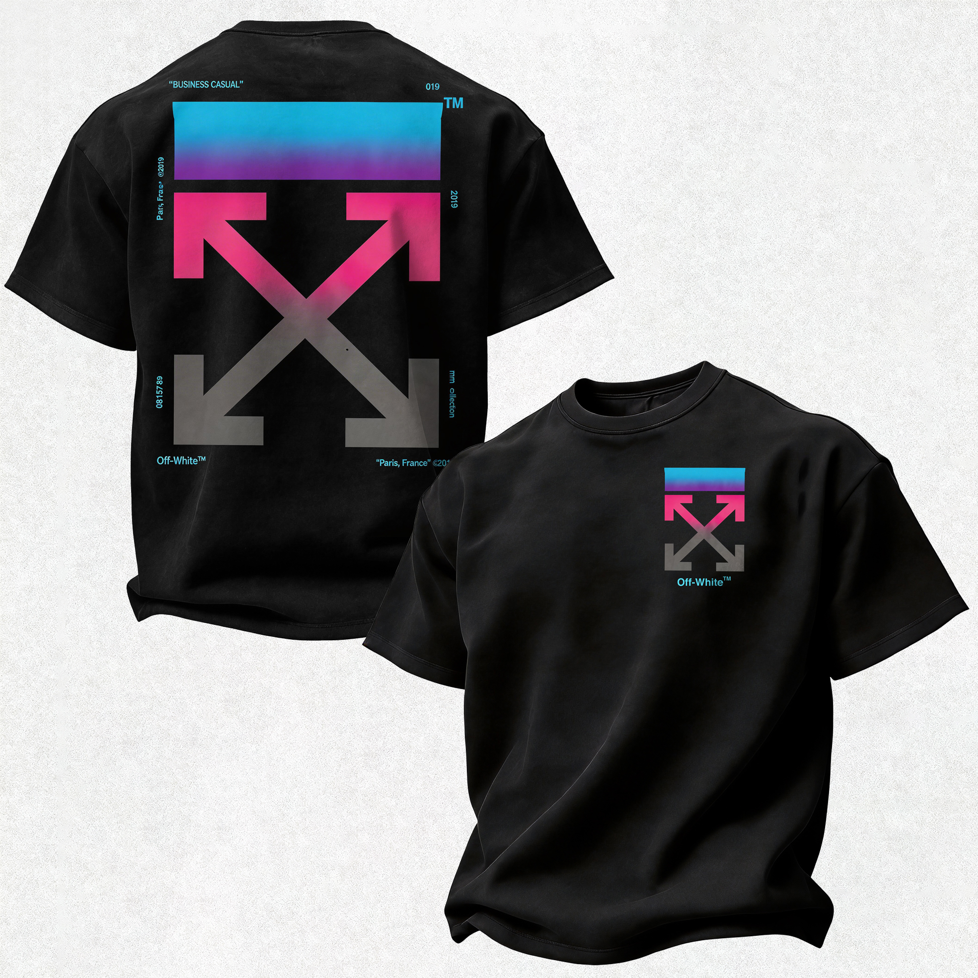 Off-White Printed Oversized Unisex T-shirt