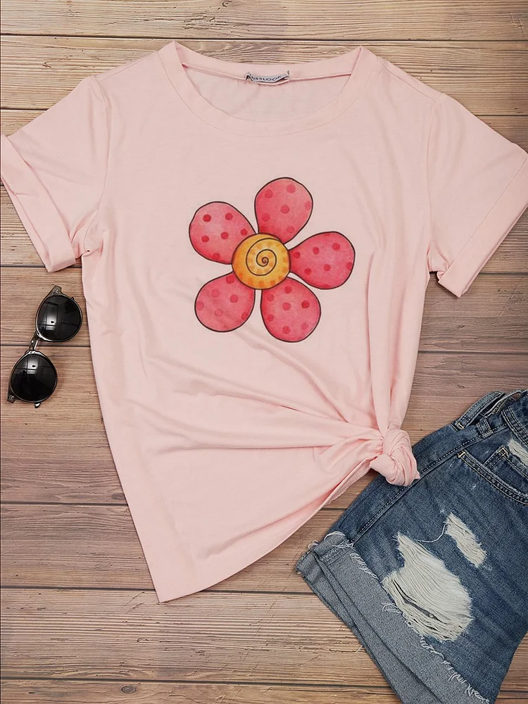 Bestdealfriday Pink Cotton Blend Shirts Tops 9525664