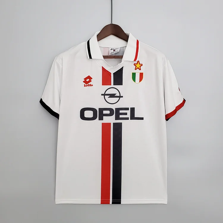 AC Milan Away Retro Shirt Kit 1995-1997 - White