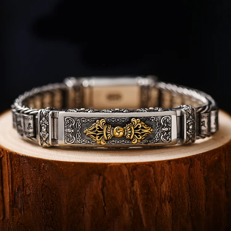 Vintage Diamond Pestle Stainless Steel Bracelet