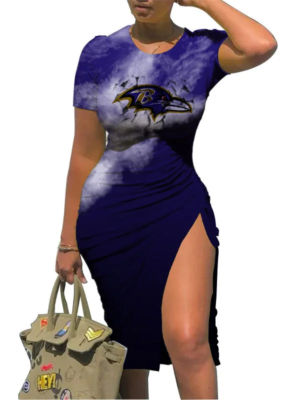 Baltimore Ravens
Women's Slit Bodycon Dress