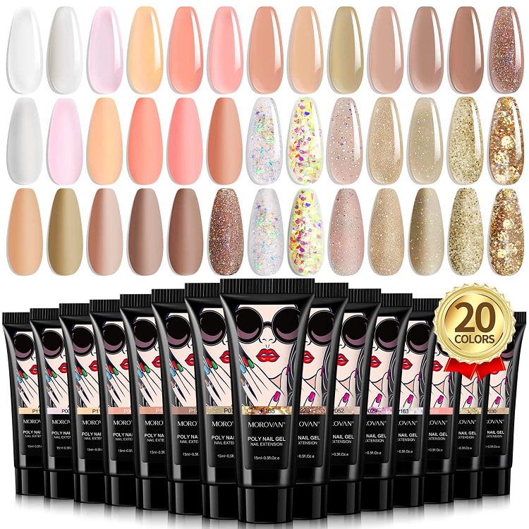 Morovan 20 Colors Poly Gel Kit PS48