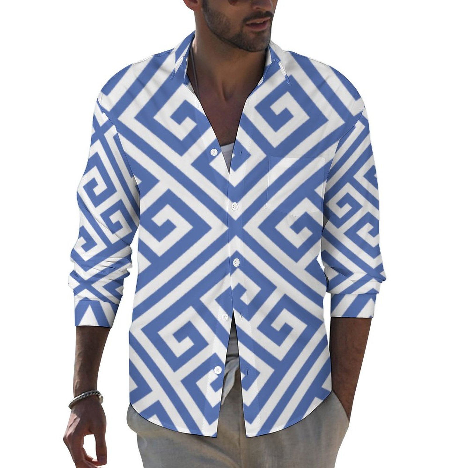 men's long sleeve hawaiian dress shirts Tin Haul LONG Sleeve Vintage Shirt ~ Vintage Hawaiian